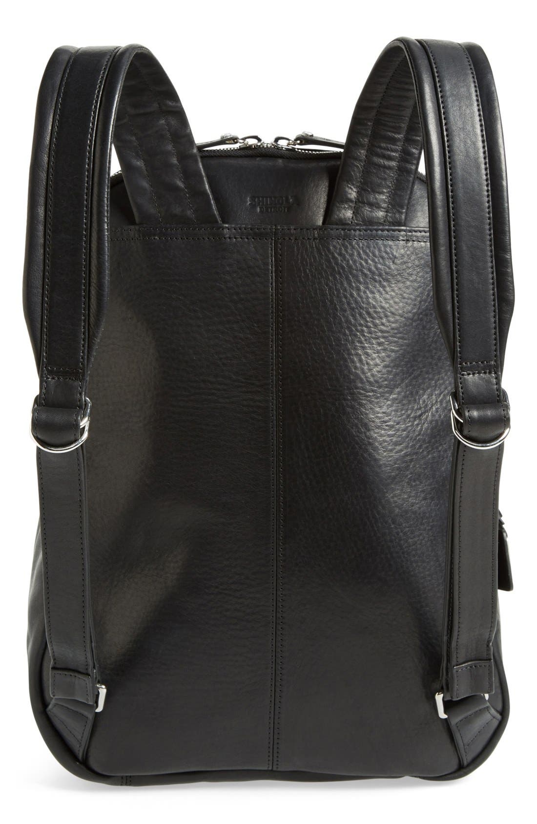 Shinola Runwell Leather Laptop Backpack, Alternate, color, 