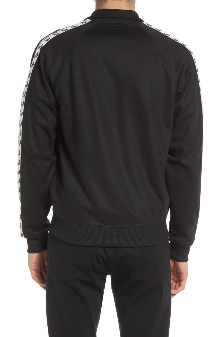 Laurel Tape Track Jacket, Alternate, color, BLK
