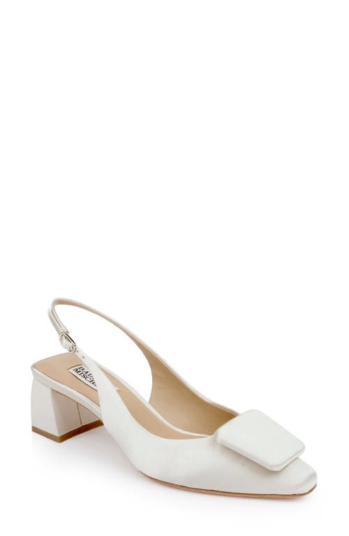 Badgley Mischka Collection Gracen Slingback Pump In White