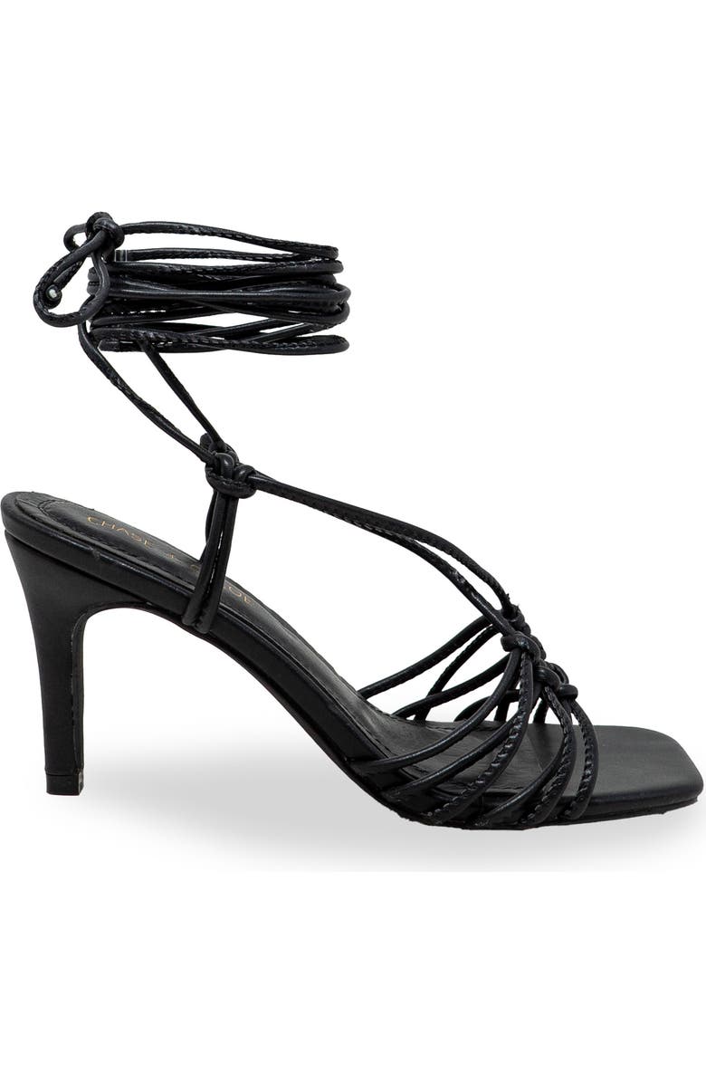 CHASE AND CHLOE Ankle Tie Sandal, Alternate, color,