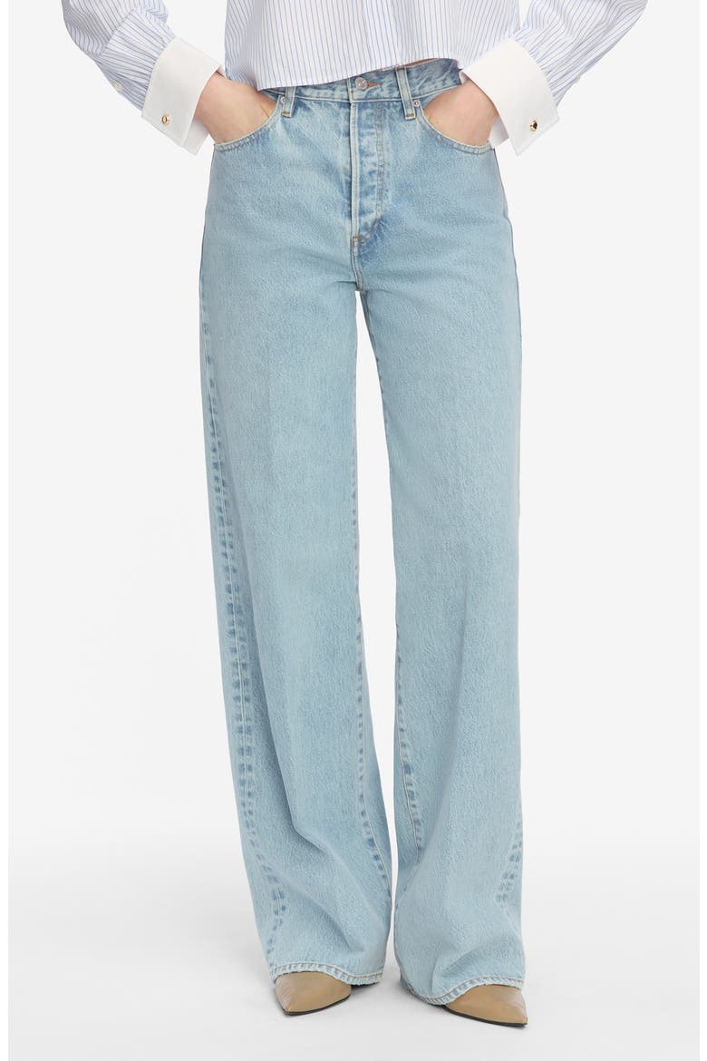 The Collegiate Super High Waist Wide Leg Jeans, Main, color, JOHANNA