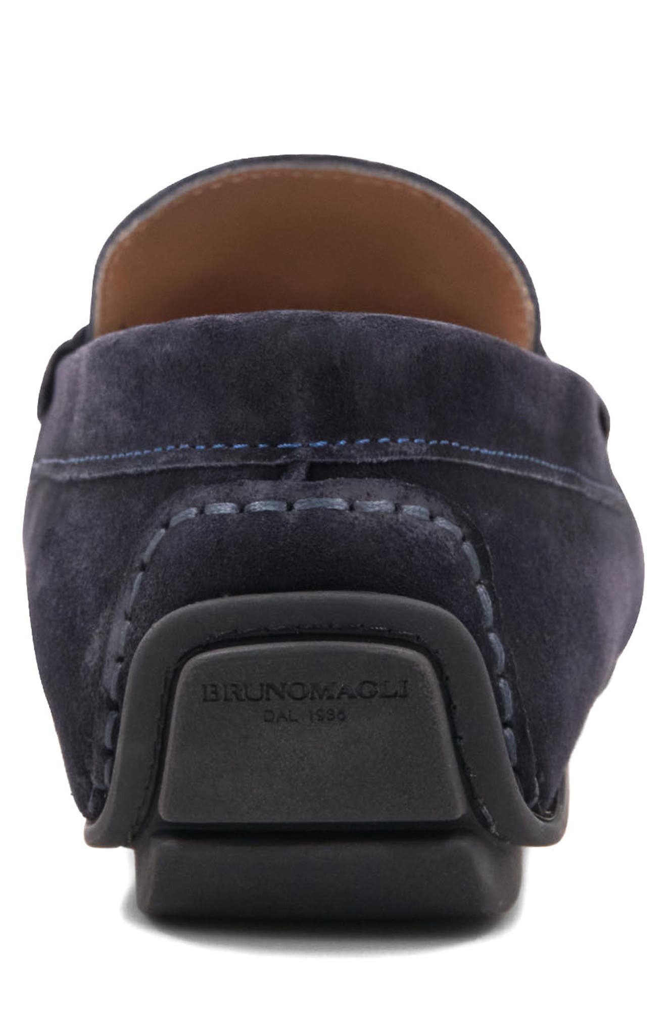 Bruno Magli Teramo Bit Driving Loafer, Alternate, color, Navy Suede