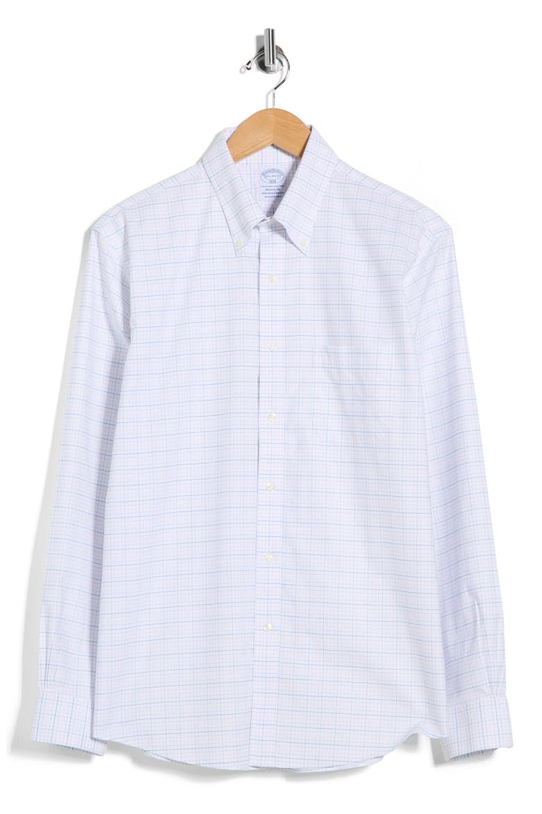 Regular Fit Check Button-Down Shirt, Alternate, color, MULTI STRIPE