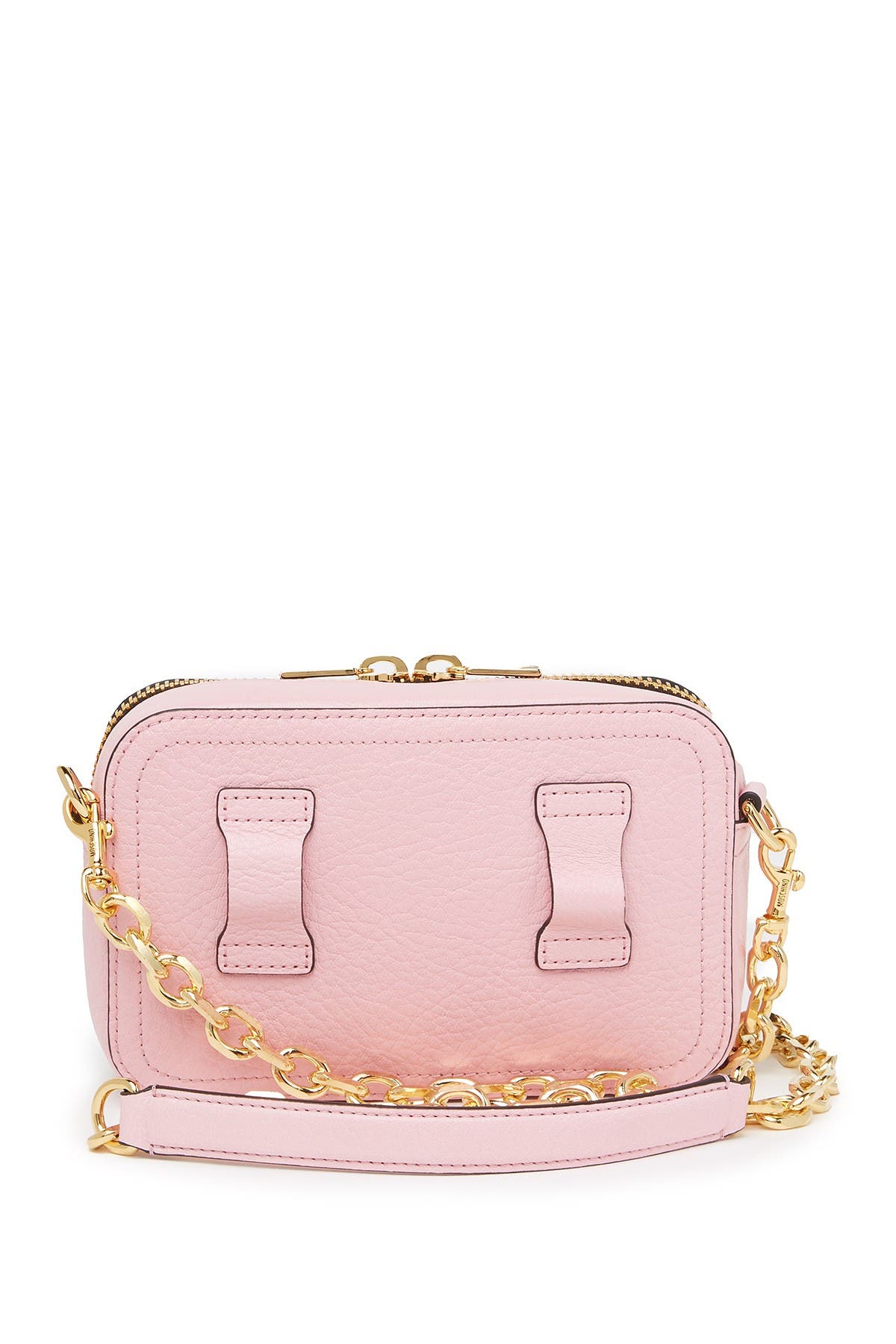 Moschino Convertible Leather Belt Bag, Alternate, color, 