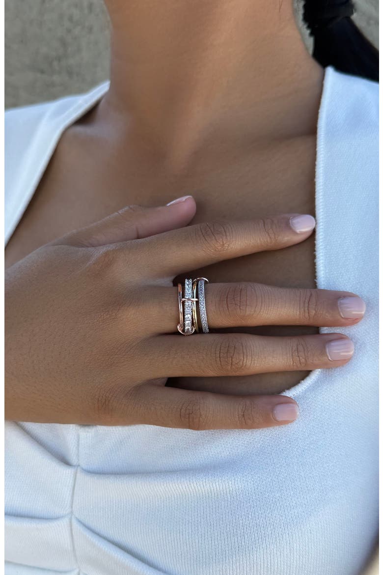 Tri-Tone Band Ring, Alternate, color, GOLD