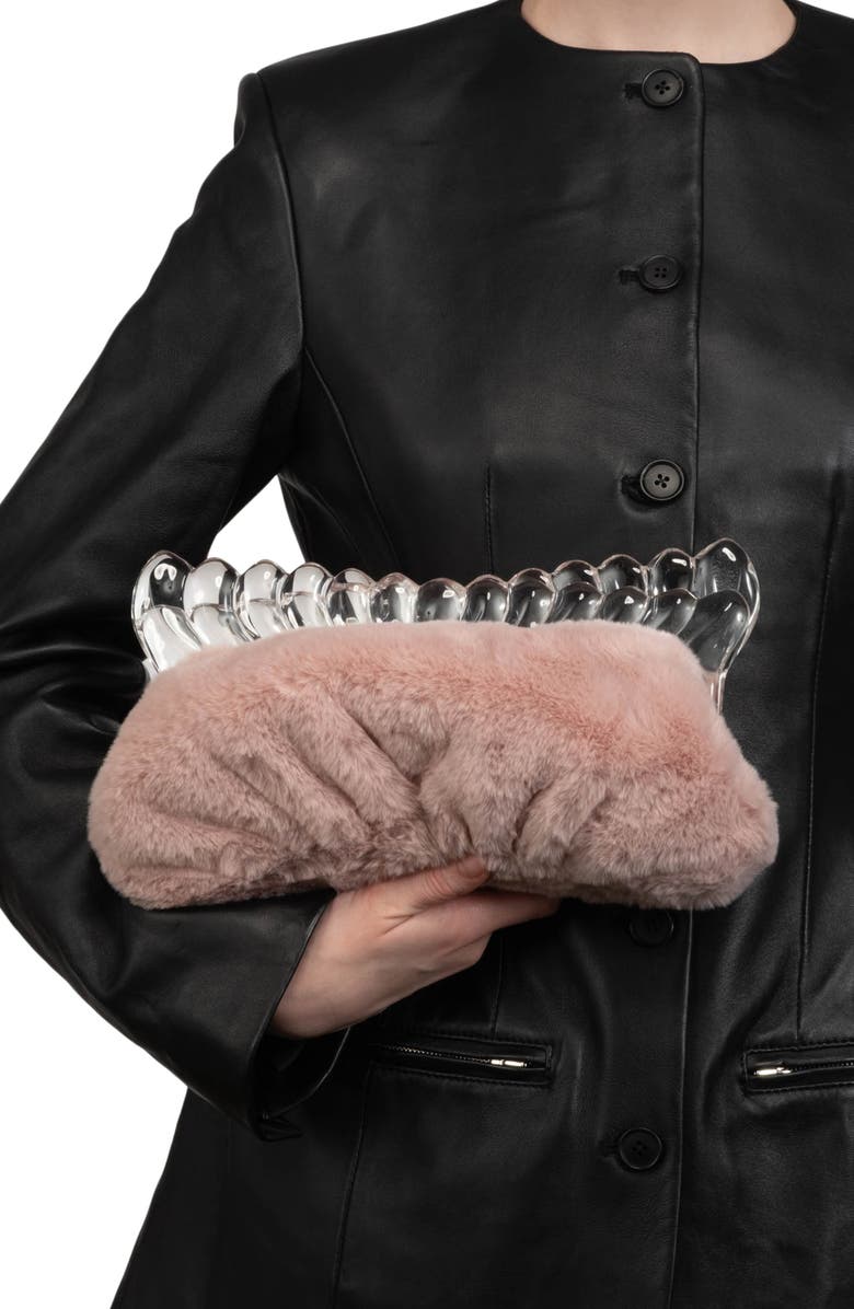 Alexis Bittar The Pouf Clutch, Alternate, color, Dusty Pink
