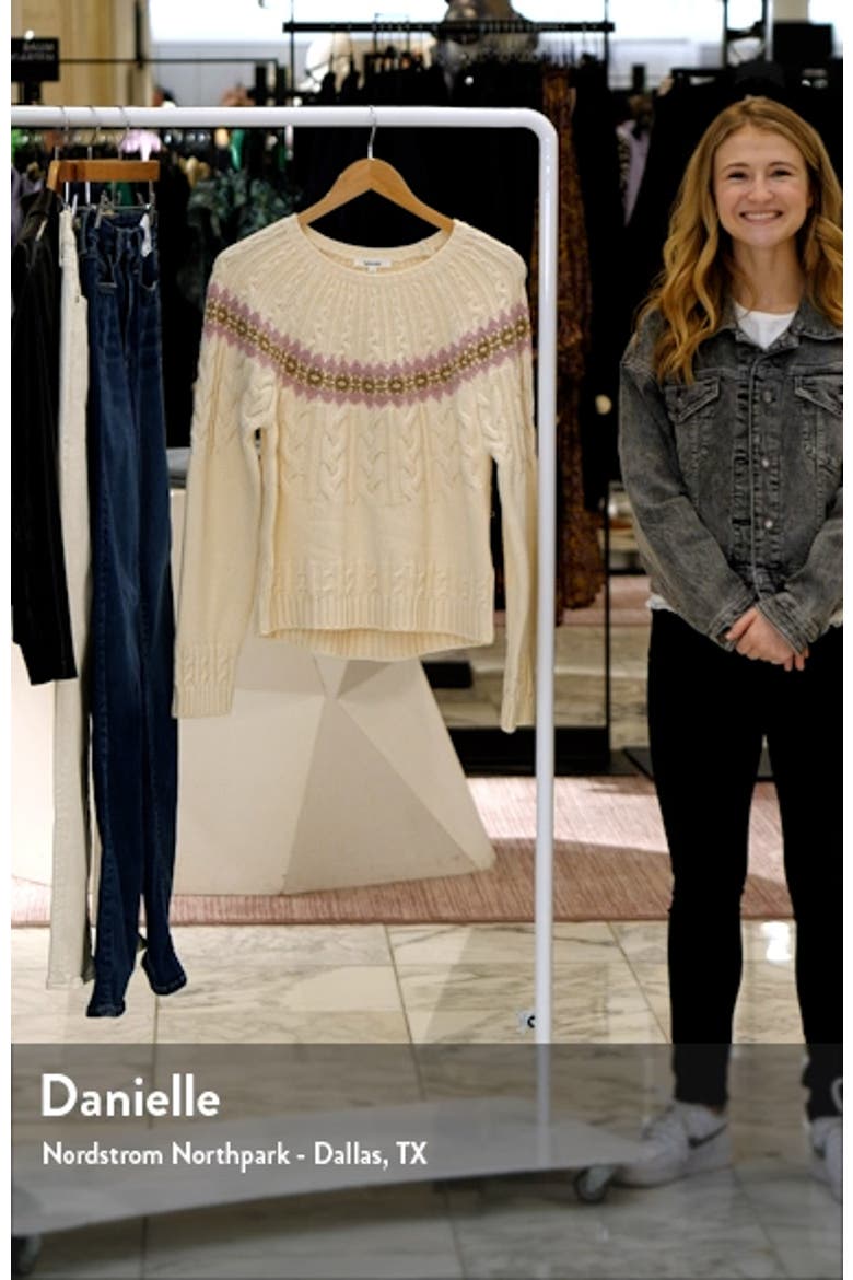 Olga Cotton Blend Cable Knit Sweater video