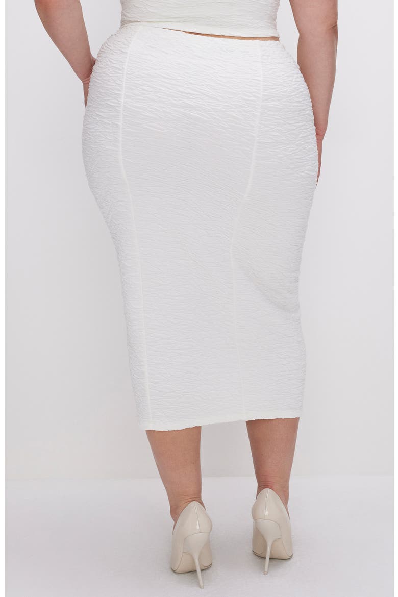 Textured Midi Skirt, Alternate, color, CLOUD WHITE001