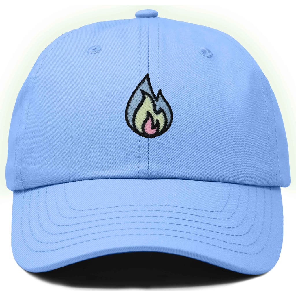 Dalix Fire Dad Hat In Light Blue