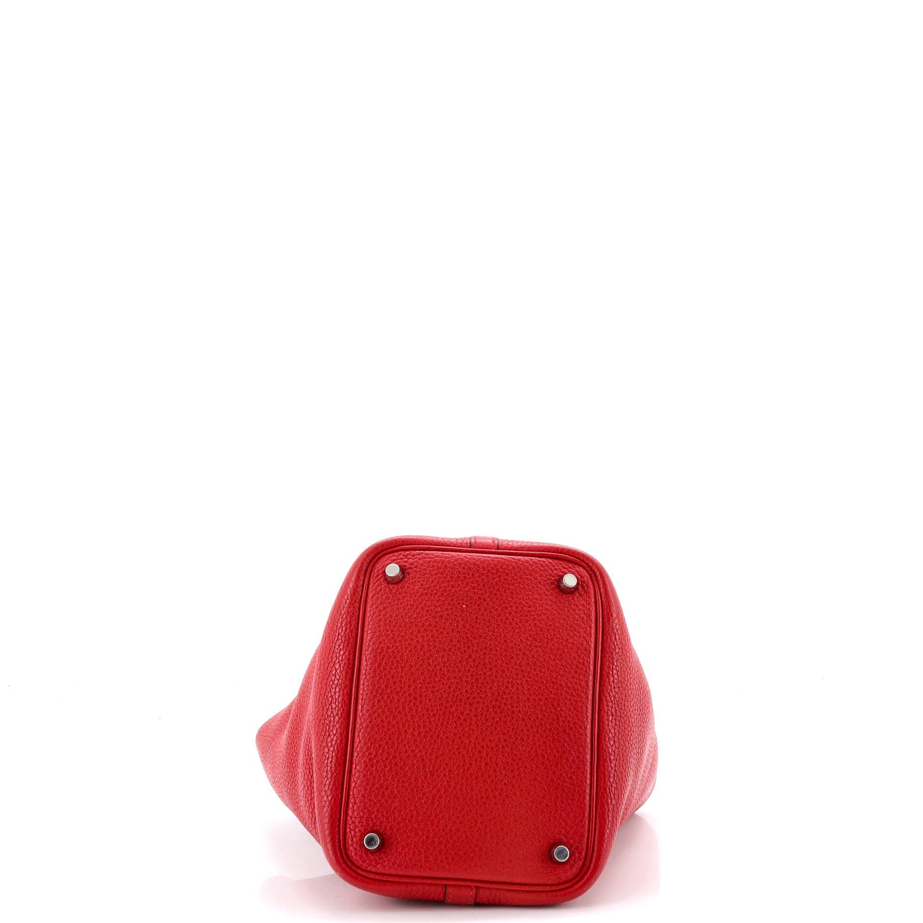 Pre-Owned Hermes Picotin Lock Bag Clemence PM, Alternate, color, Rouge Casaque