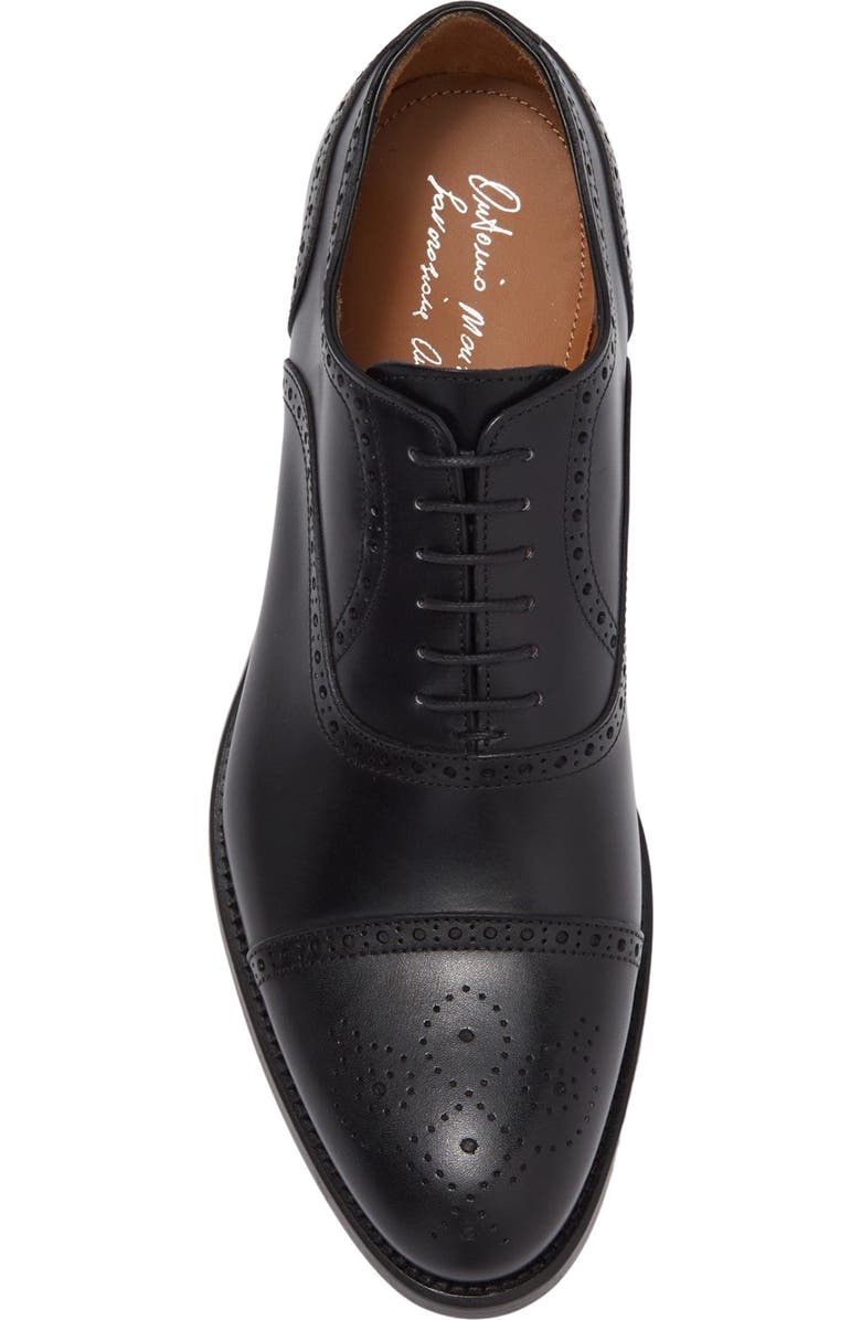 ANTONIO MAURIZI Leather Medallion Cap Toe Oxford, Main, color,