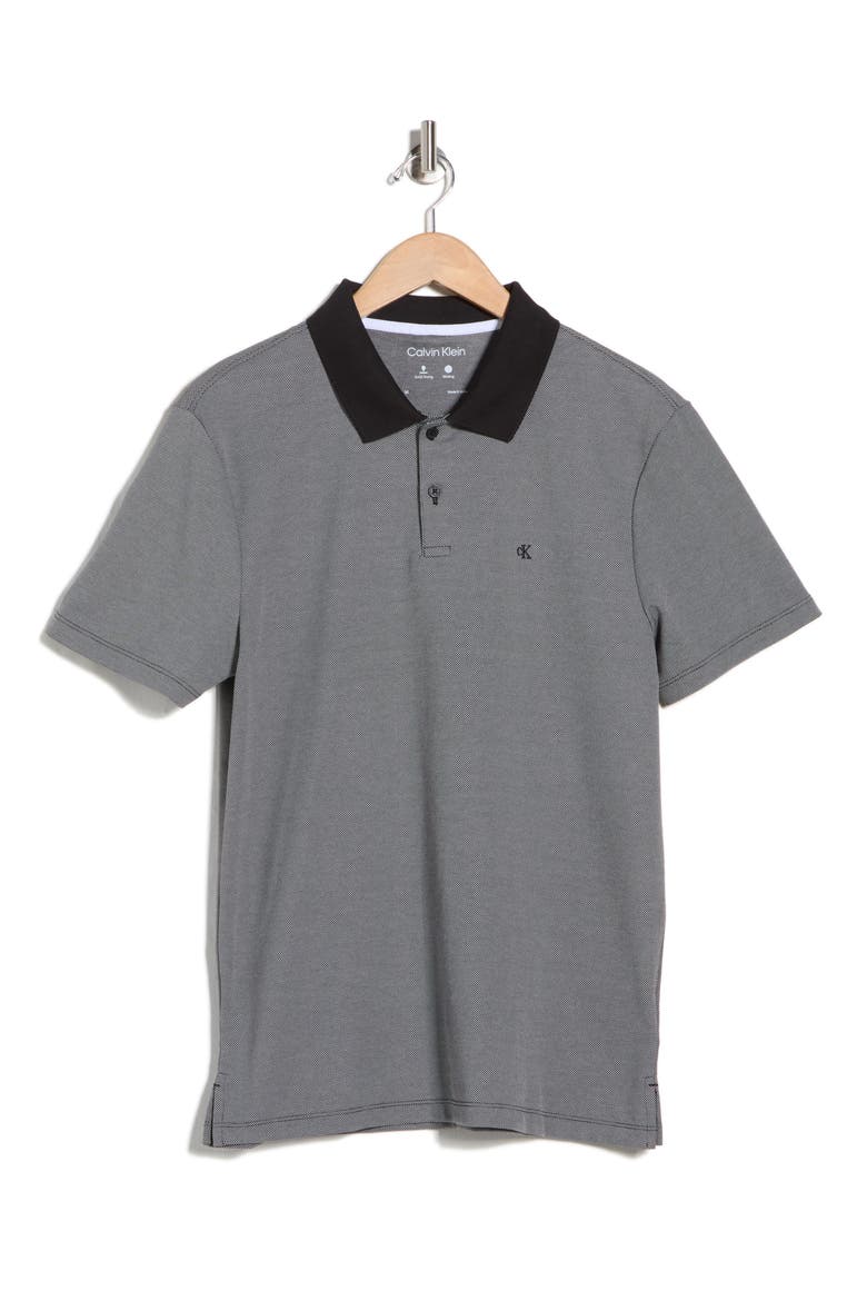 Interlock Pique Polo, Alternate, color, BLACK