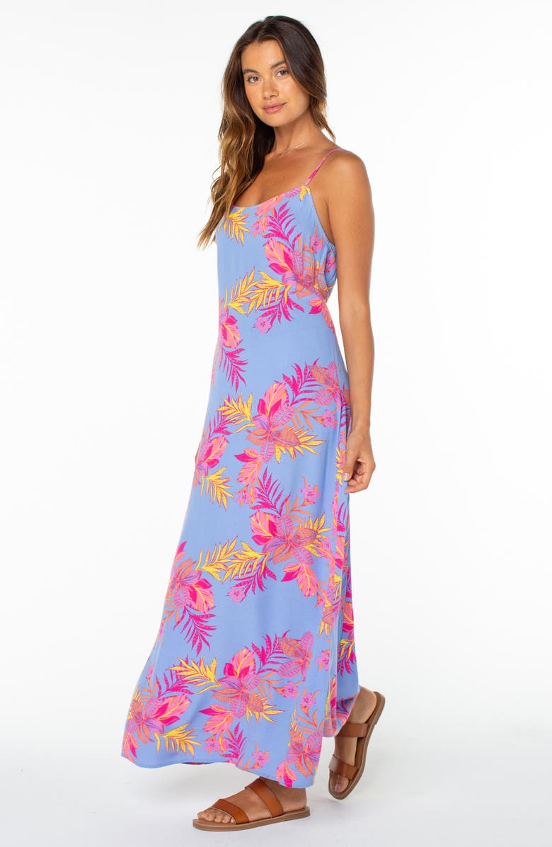 Roxy Skylar Tie Back Maxi Sundress, Alternate, color, Cornflower