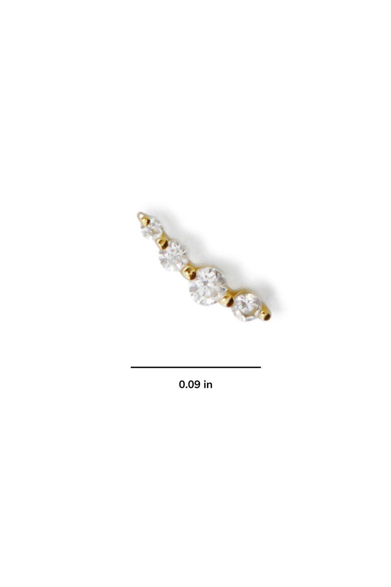 Ear Climber Earrings - Bonny, Alternate, color, Gold