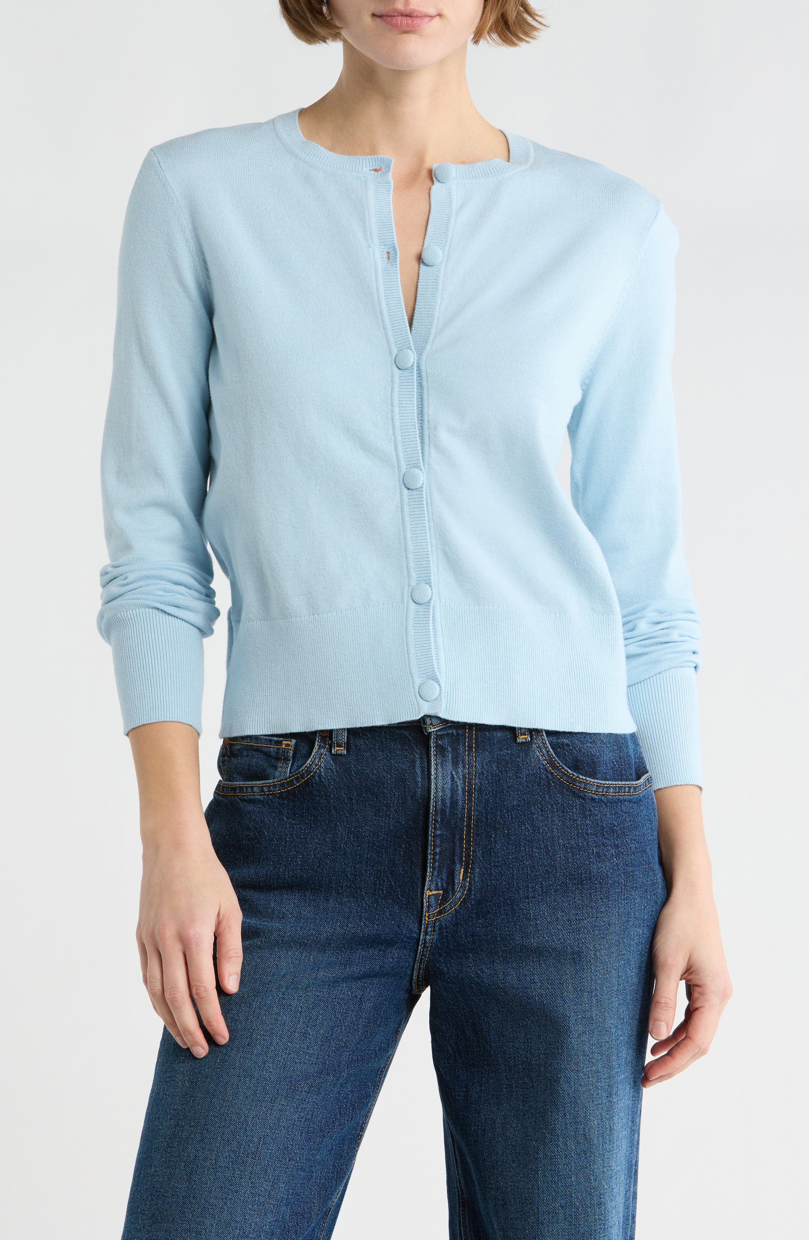 Covered Button Cardigan - image 3