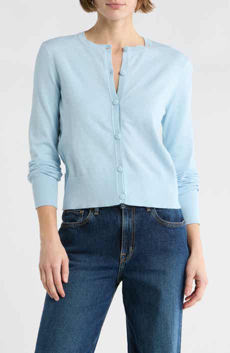 French Connection Covered Button Cardigan