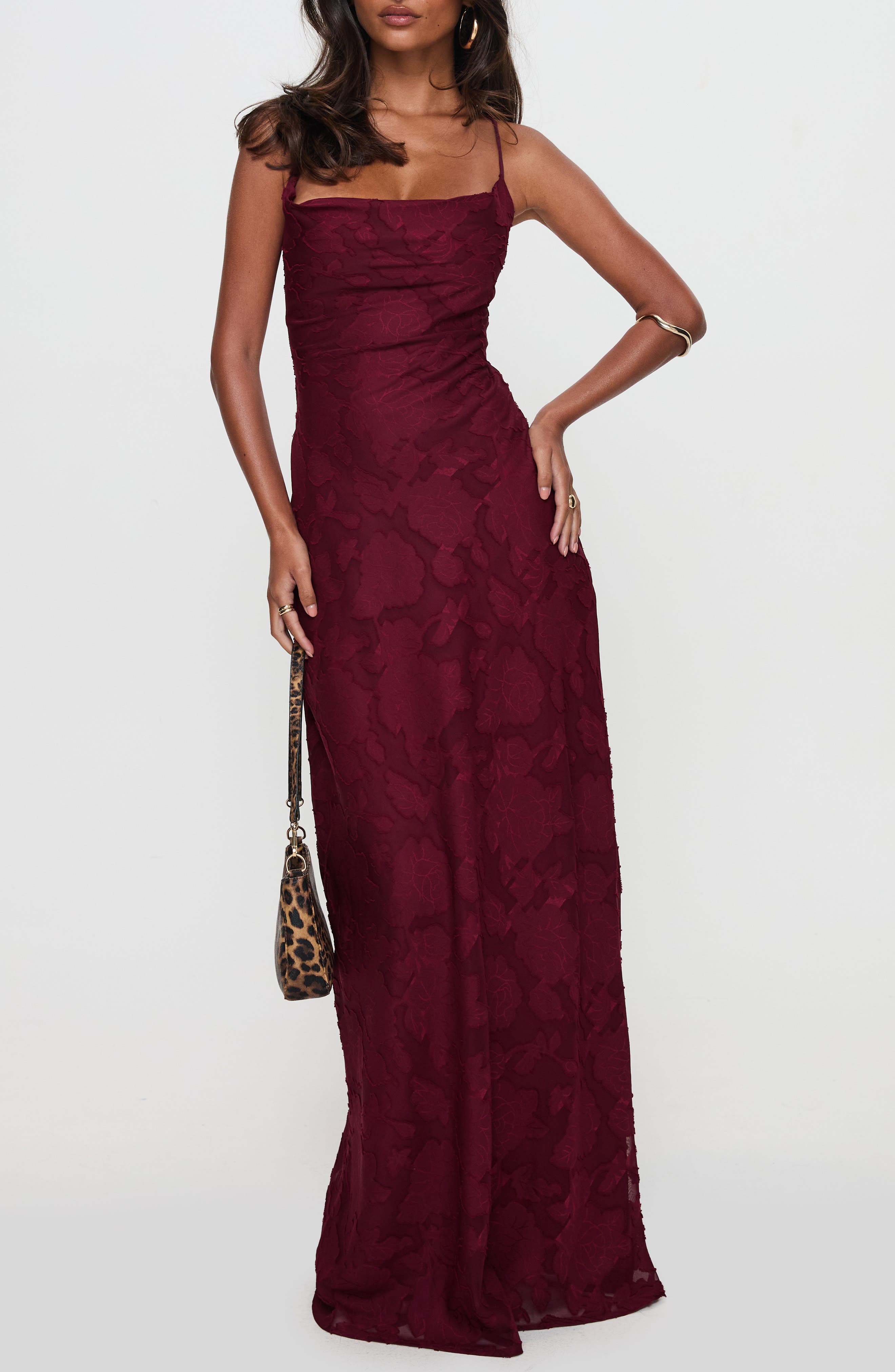 selected BURGUNDY BURNOUT