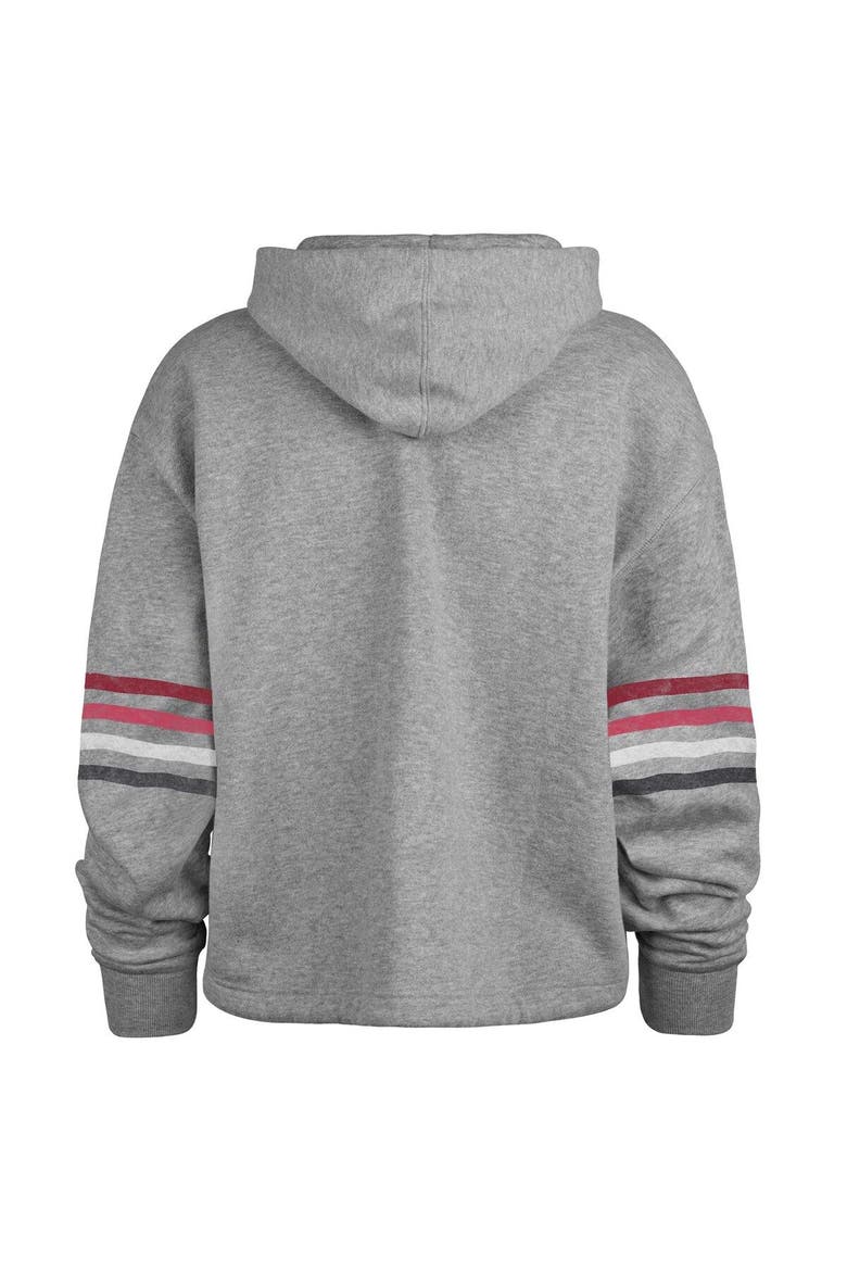 Women's '47 Heather Gray Arizona Cardinals Upland Bennett Pullover Hoodie, Alternate, color, Heather Gray