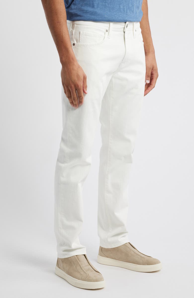 Nordstrom Slim Straight Leg Stretch Cotton Jeans, Alternate, color, Soft White