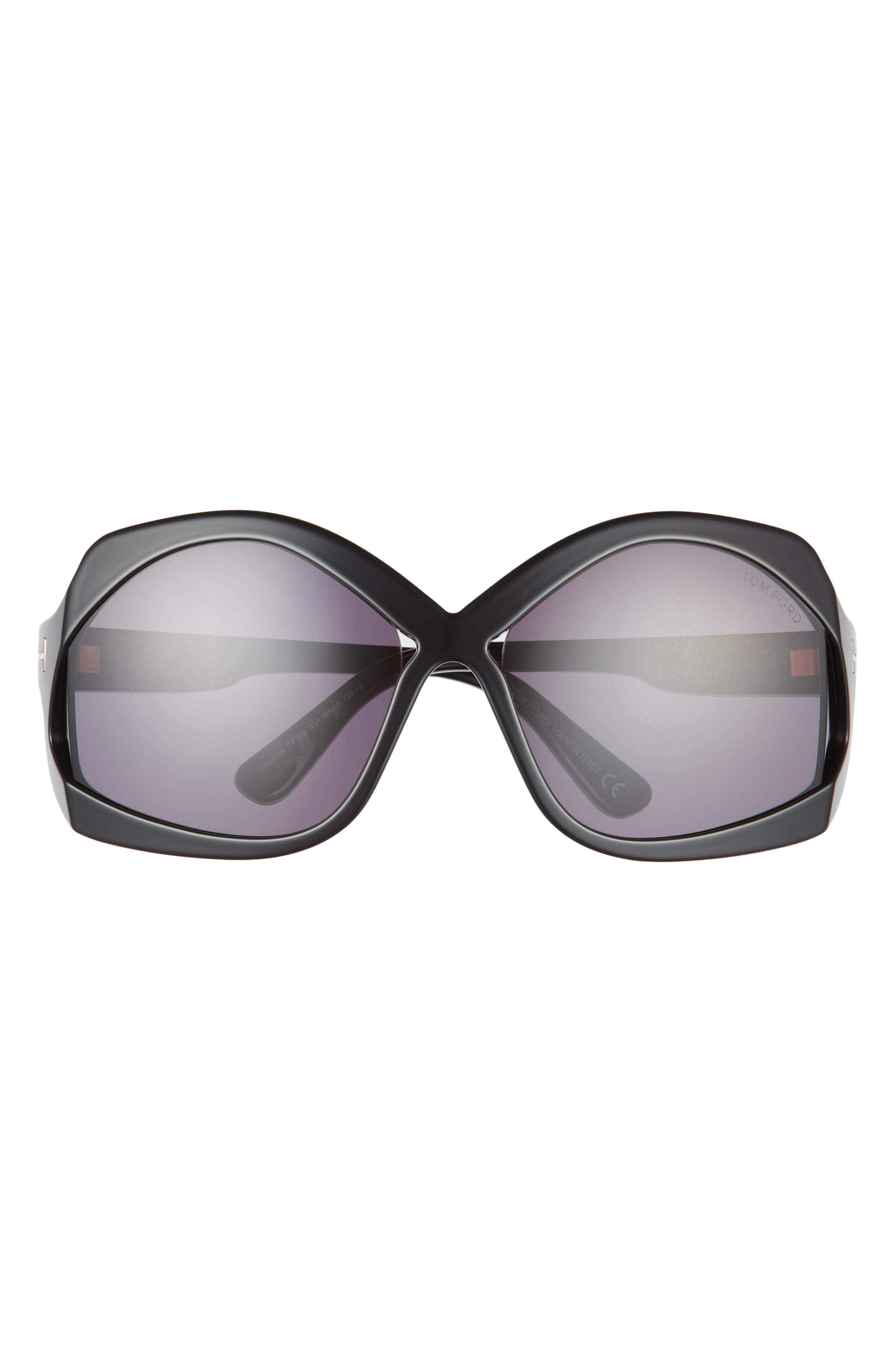 TOM FORD Cheyenne 68mm Oversize Butterfly Sunglasses