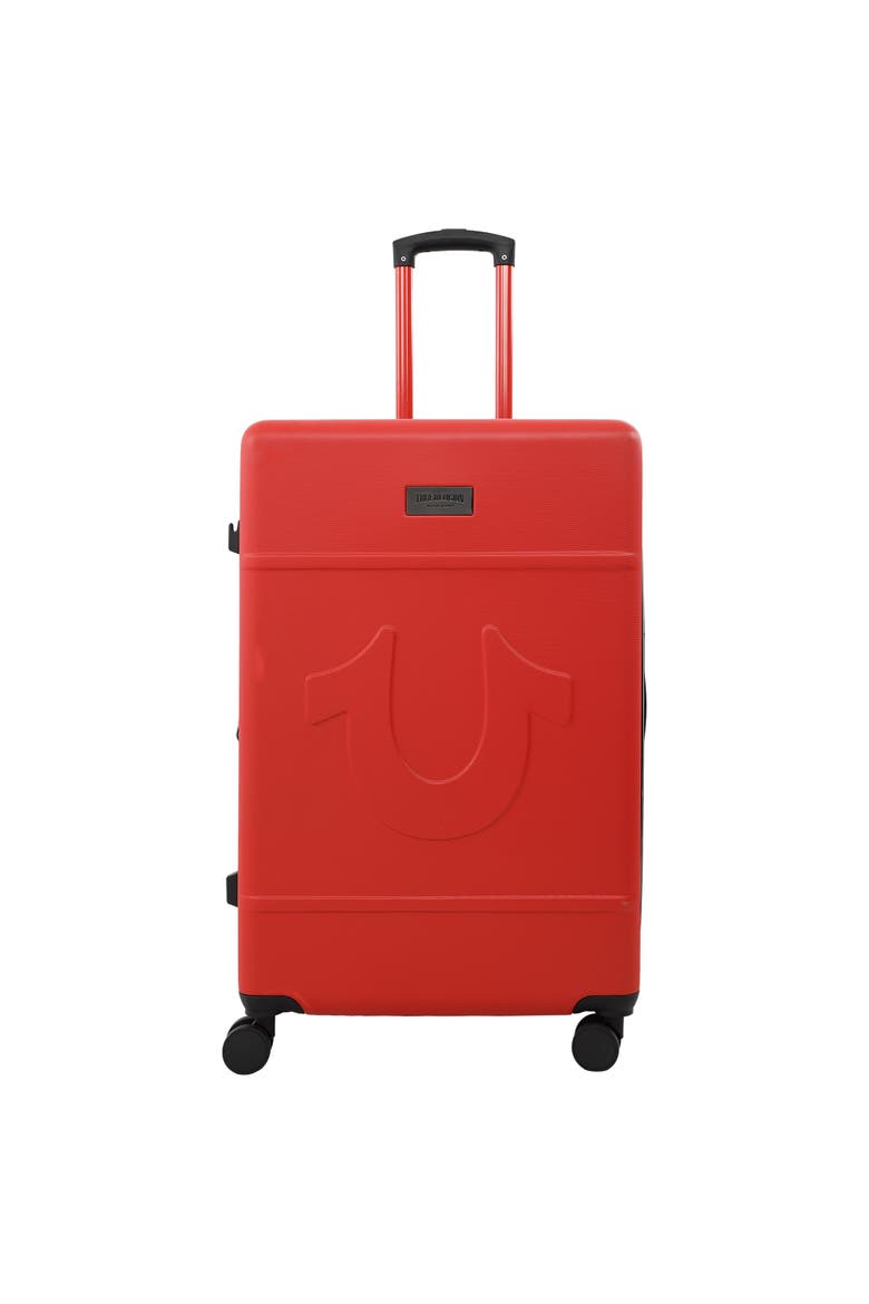 Molded U 30.5" Expandable Hardside Spinner Luggage, Alternate, color, RED