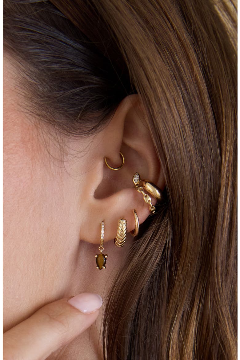 14K Yellow Gold Mariner Link Ear Cuff, Alternate, color, 14K YELLOW GOLD