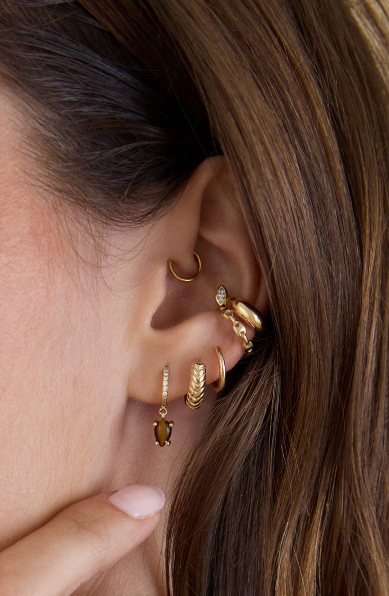 Zoë Chicco 14K Yellow Gold Mariner Link Ear Cuff, Alternate, color, 14K Yellow Gold