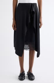 Acne Studios Inouka Layered Satin & Lace Skirt | Nordstrom Acne Studios Inouka Layered Satin & Lace Skirt | Nordstrom