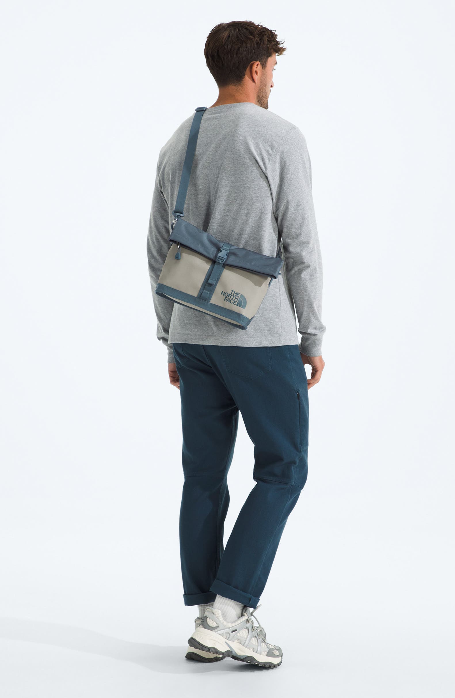 The North Face Base Camp Shoulder Bag, Alternate, color, Stone Slab Granite Grey