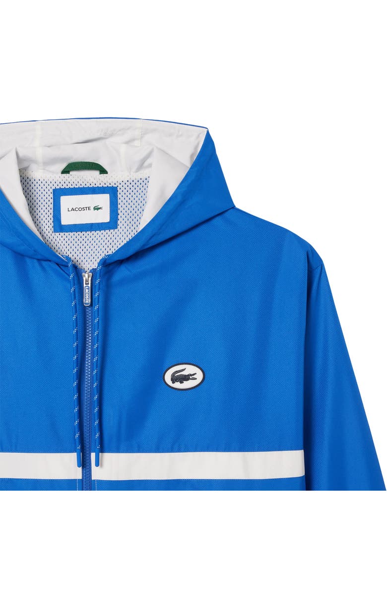 Lacoste Water Repellent Colorblock Hooded Jacket, Alternate, color,