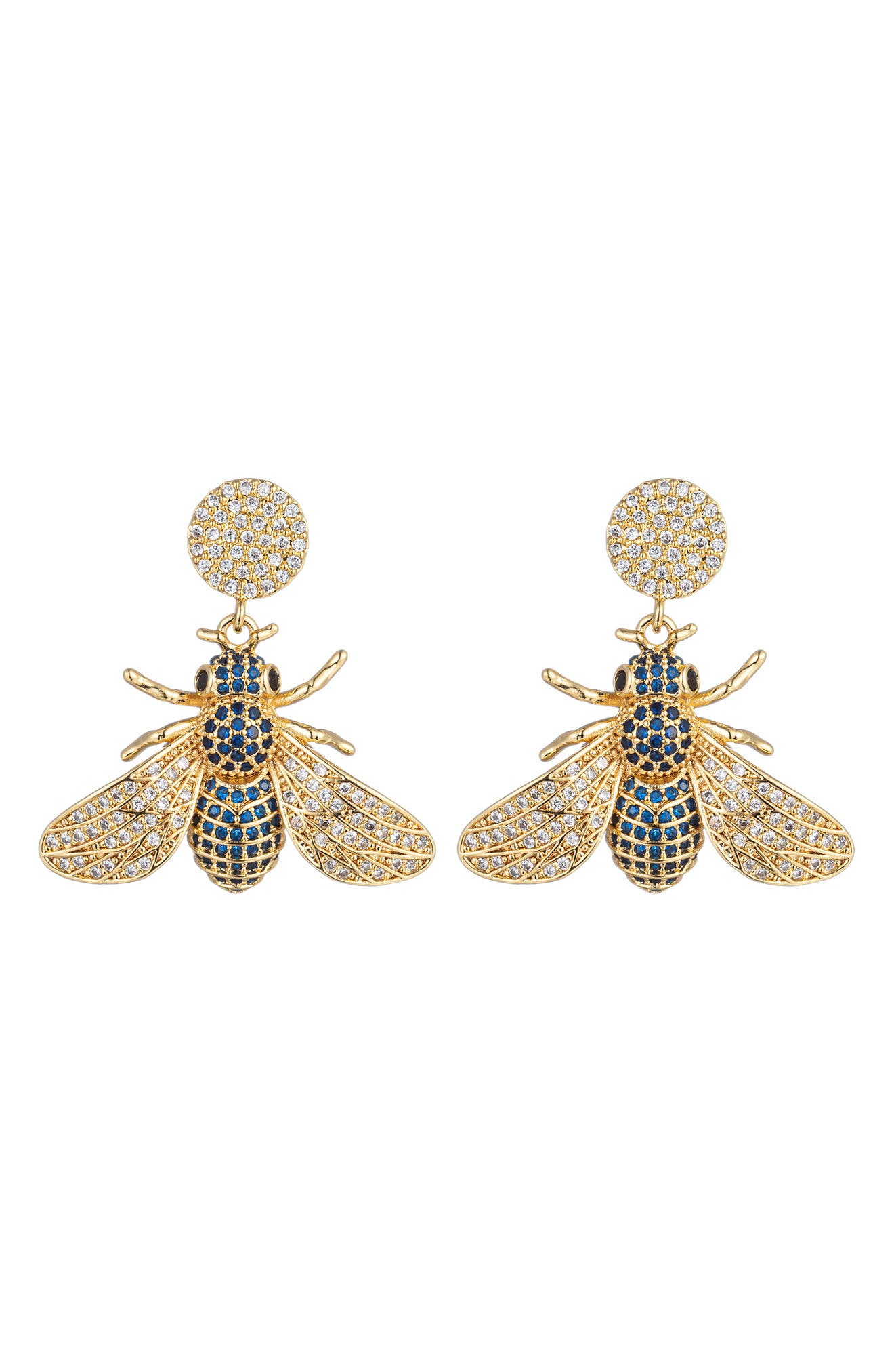 EYE CANDY LOS ANGELES Mason Bee CZ Statement Earrings