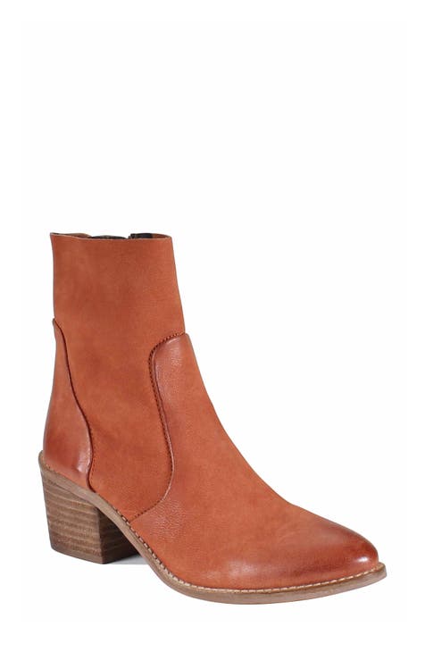 Orange ankle booties hotsell