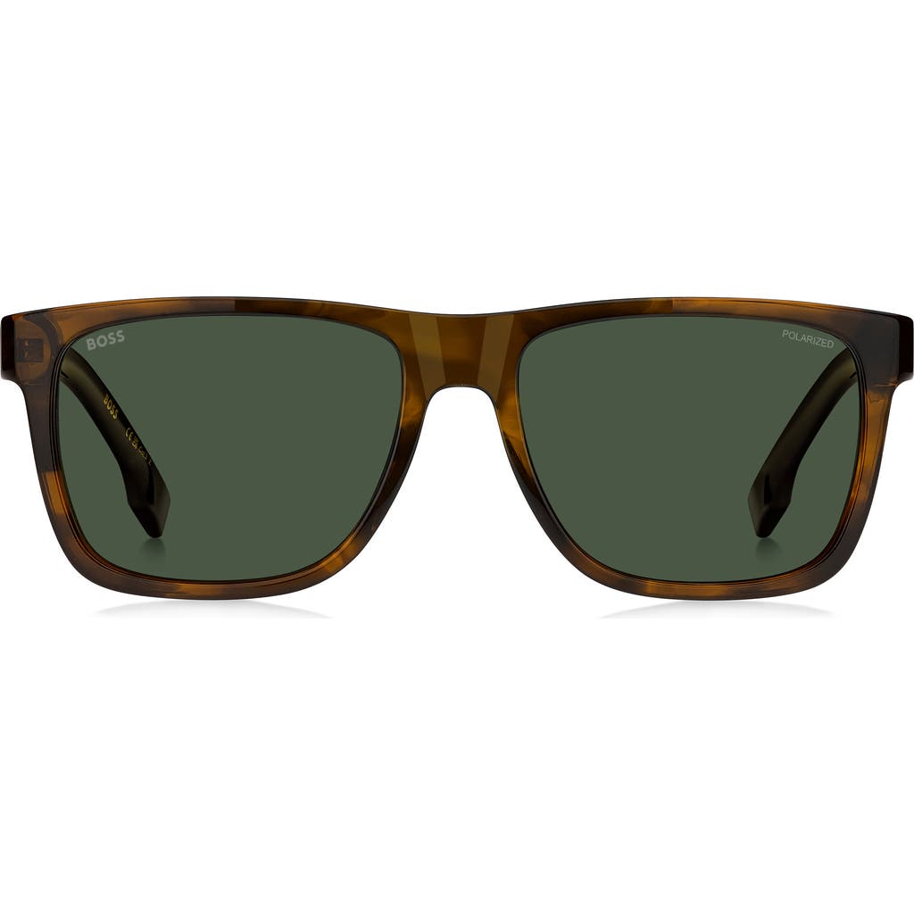 Hugo Boss Boss 57mm Gradient Polarized Square Sunglasses