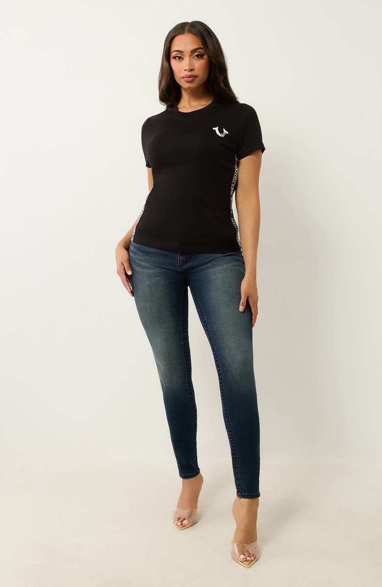 True Religion Taping Short Sleeve Cotton T-Shirt, Alternate, color,