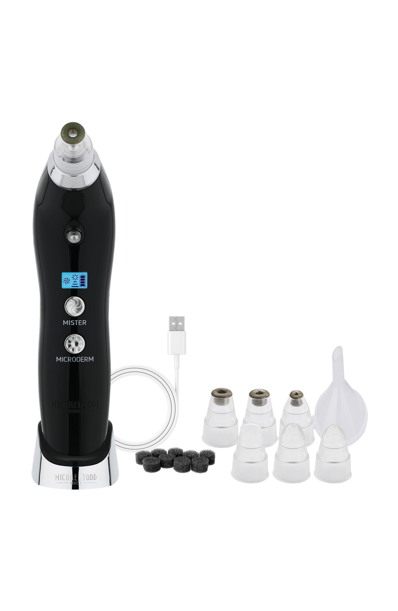 MICHAEL TODD BEAUTY SonicRefresher Wet/Dry Sonic Microdermabrasion & Pore Extraction System, Alternate, color, Absorbs All Light; No Hue.