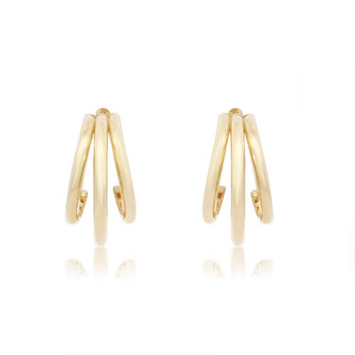 The Lovery Fine Jewelry Gold Triple Hoop Earrings In Gold