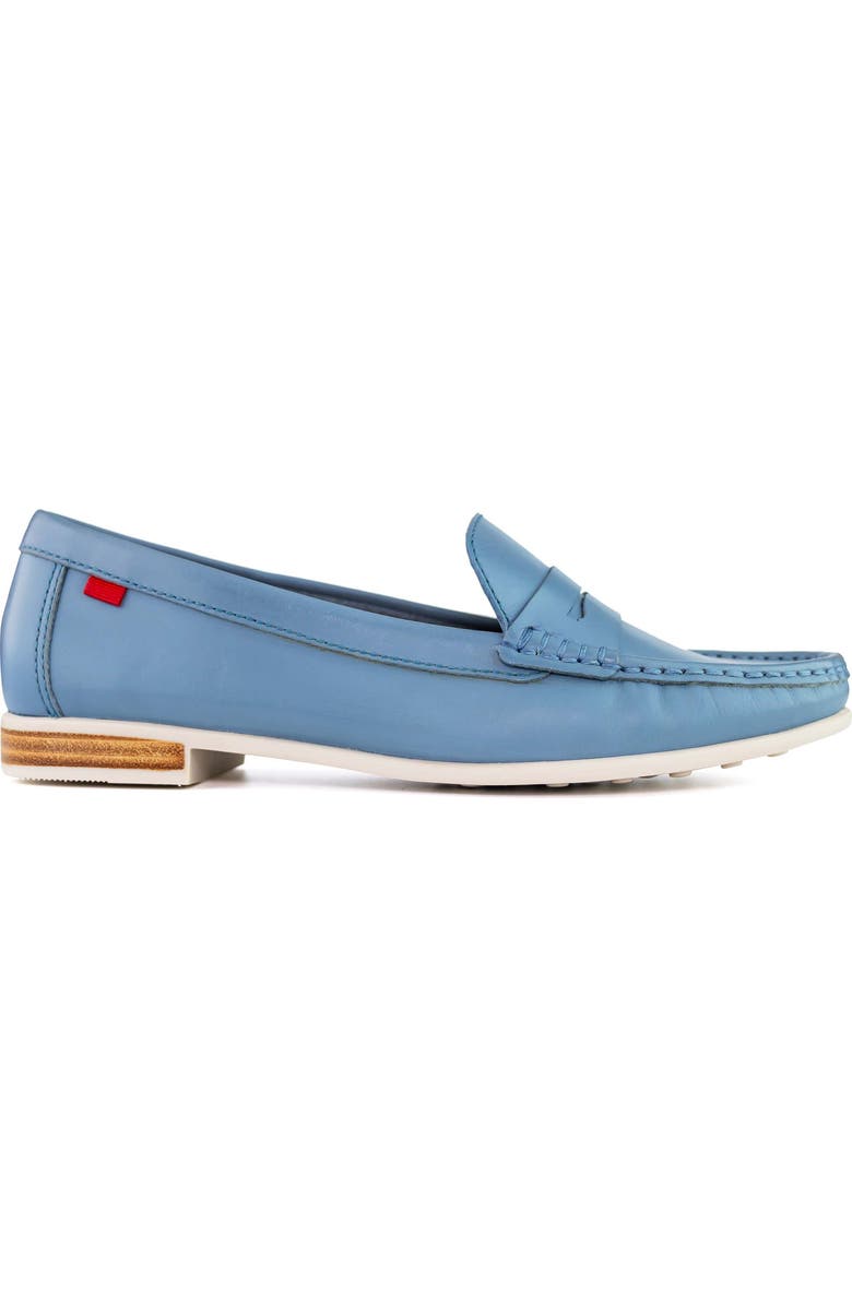 Marc Joseph New York Hamptons Penny Loafer, Main, color, Frost Blue Napa/ White Sole
