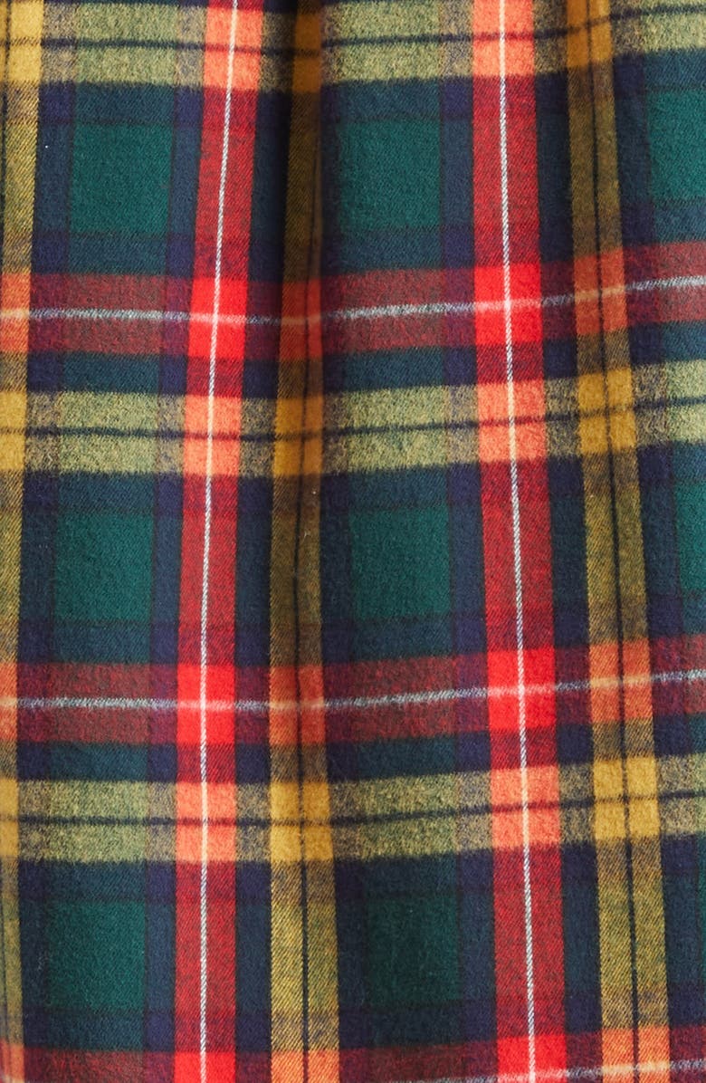 BEAMS Plaid Flannel Button-Down Shirt, Alternate, color, Yellow