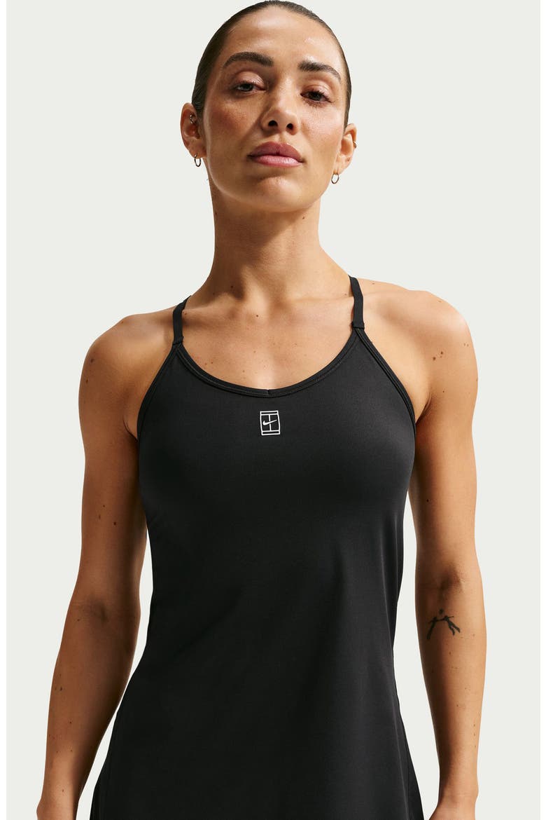 NikeCourt Advantage Dri-FIT Tennis Dress, Alternate, color, BLACK/ BLACK