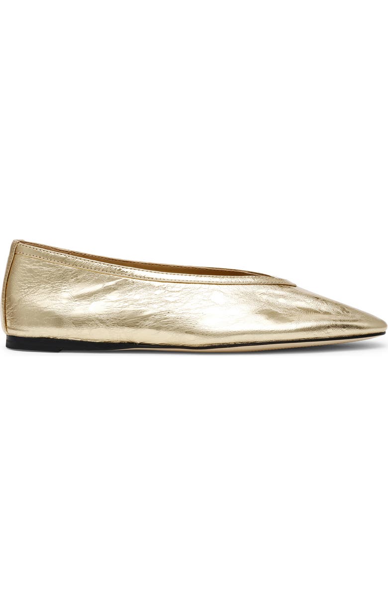 Steve Madden Leni Flat, Alternate, color, Gold Leather