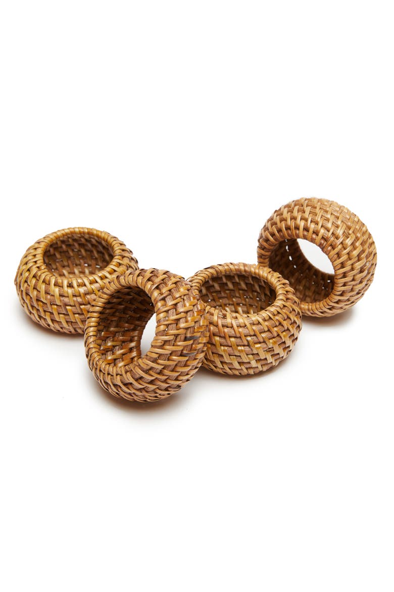Eclipse Napkin Ring - Set of 4, Main, color, Natural
