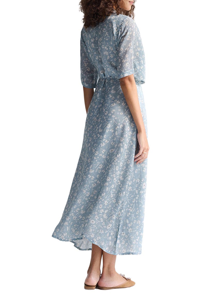 Maxi Wrap Dress, Alternate, color, Floral Poetry