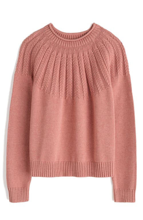 Seasalt Cornwall Stone Chat Organic Cotton Sweater In Pink