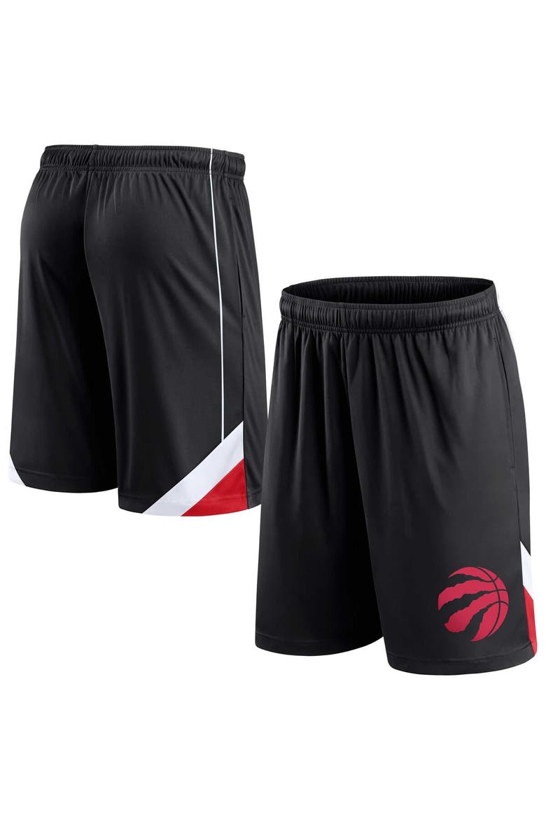 Men's Fanatics Branded Black Toronto Raptors Slice Shorts, Alternate, color, Black