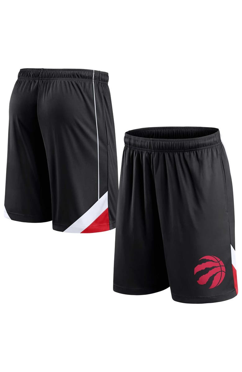 FANATICS Men's Fanatics Branded Black Toronto Raptors Slice Shorts, Alternate, color, 