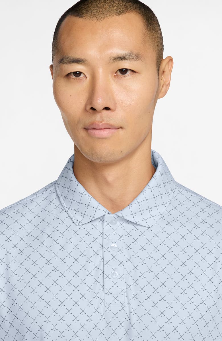 Nike Dri-FIT Par Club Print Golf Polo, Alternate, color, Football Grey