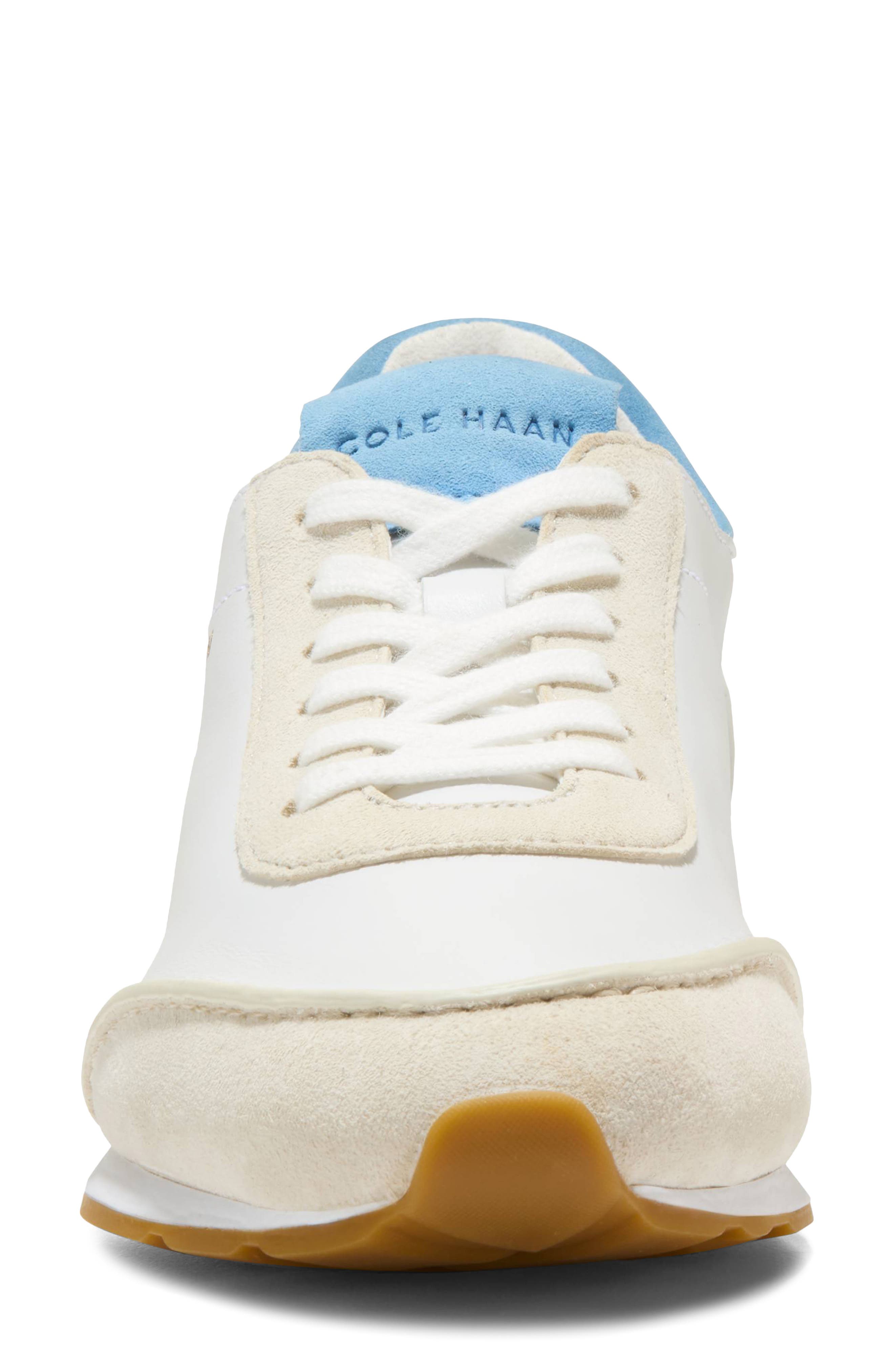 Cole Haan GrandPro LP Runner Energyweave Sneaker, Alternate, color, White /Silver Birch/Azure Blue