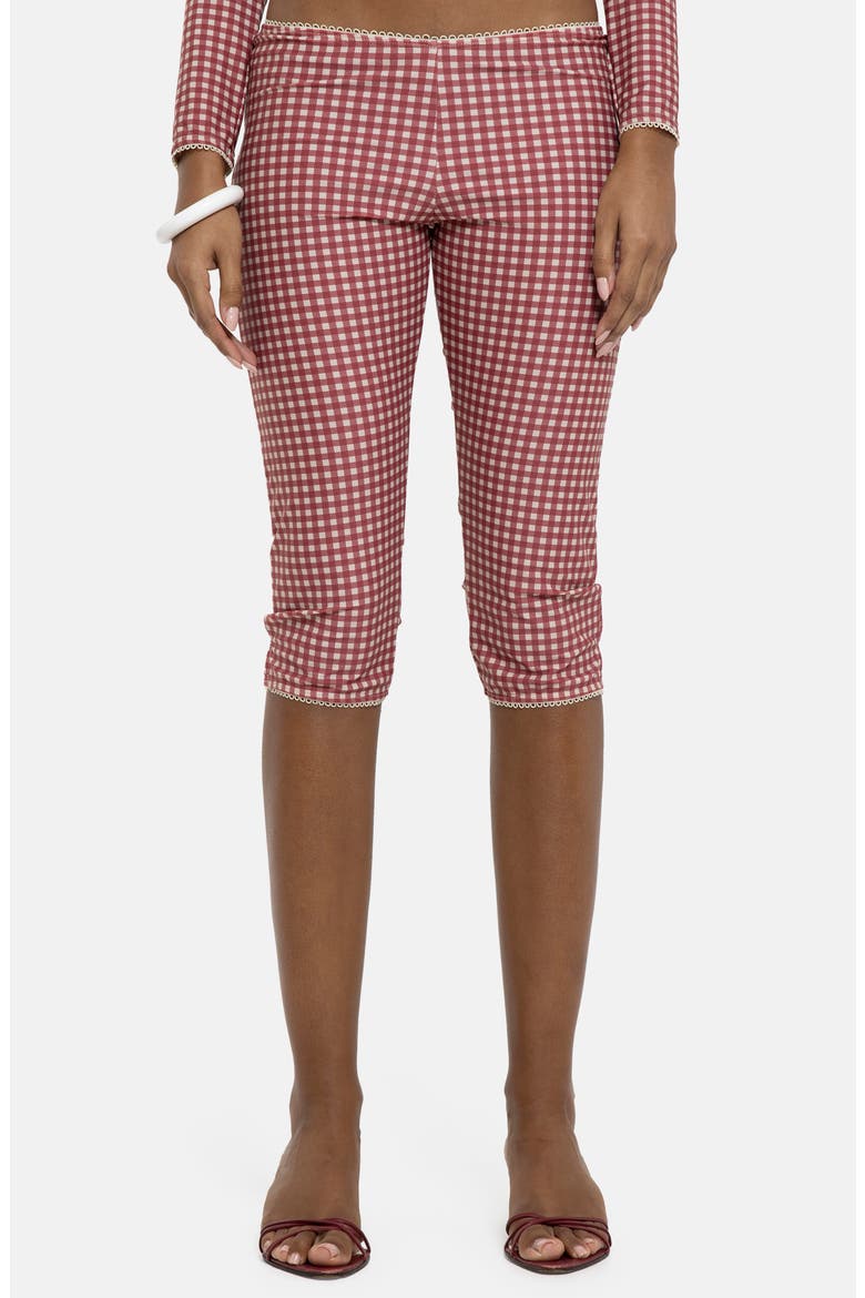 Beach Capri Pants, Main, color, RED