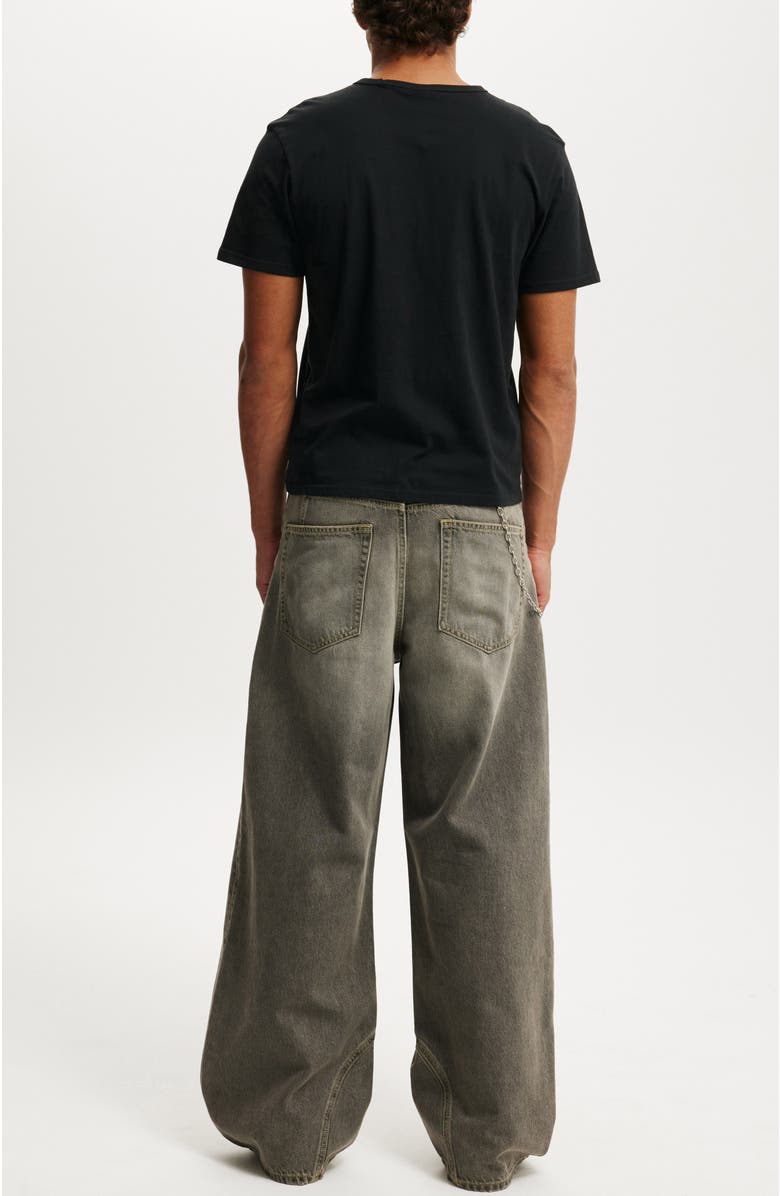 Cotton On Men's Super Baggy Balloon Jean, Alternate, color, Seam Steel Grey