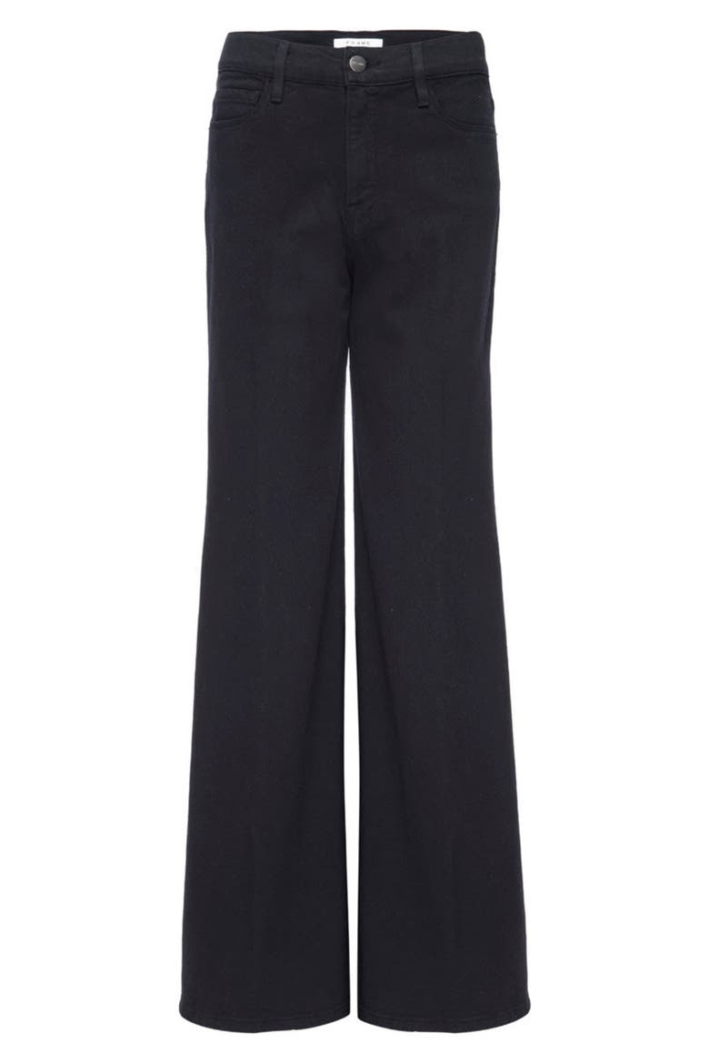 Women's Le Palazzo Wide Leg Pants, Alternate, color, FILM NOIR